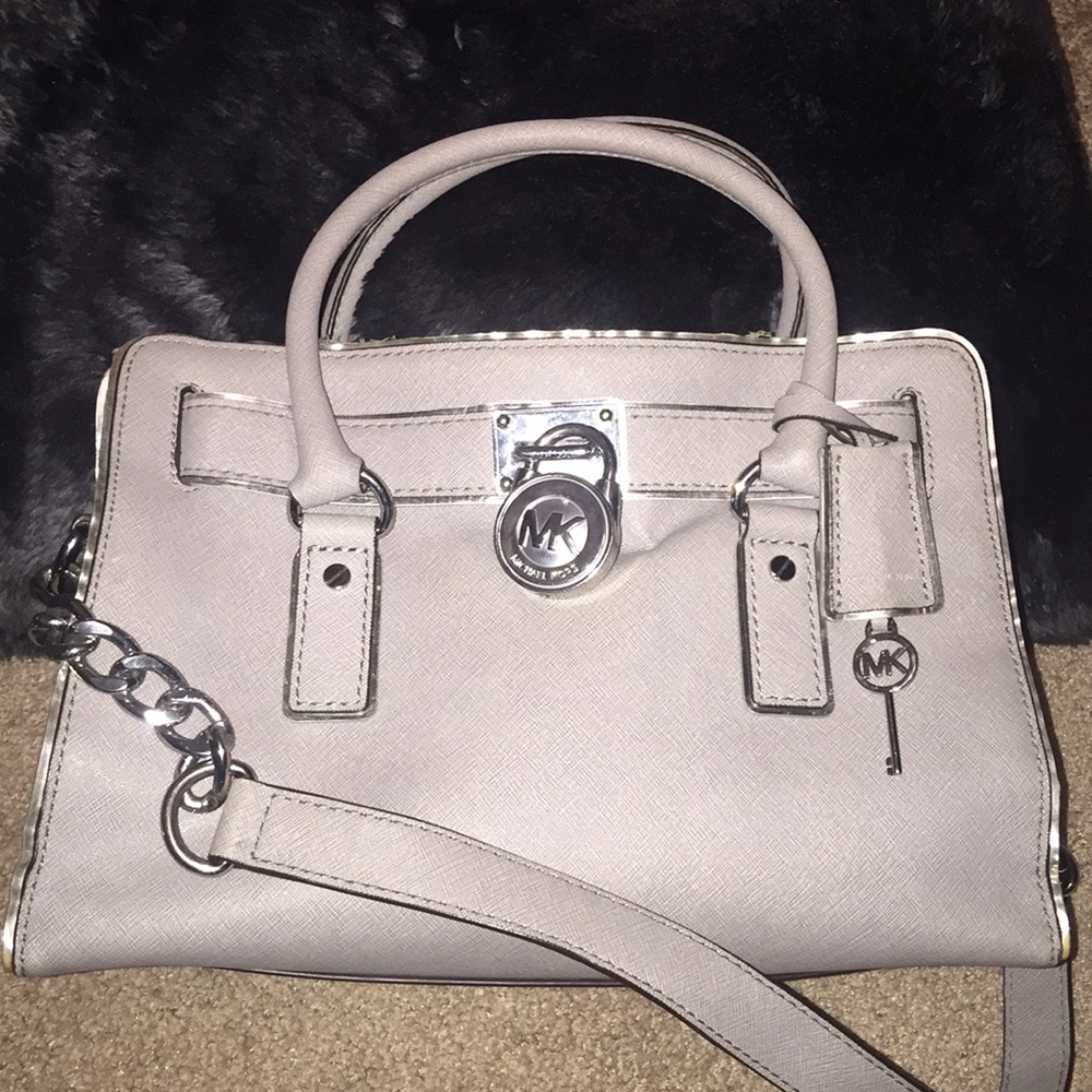 Grey Michael Kors purse